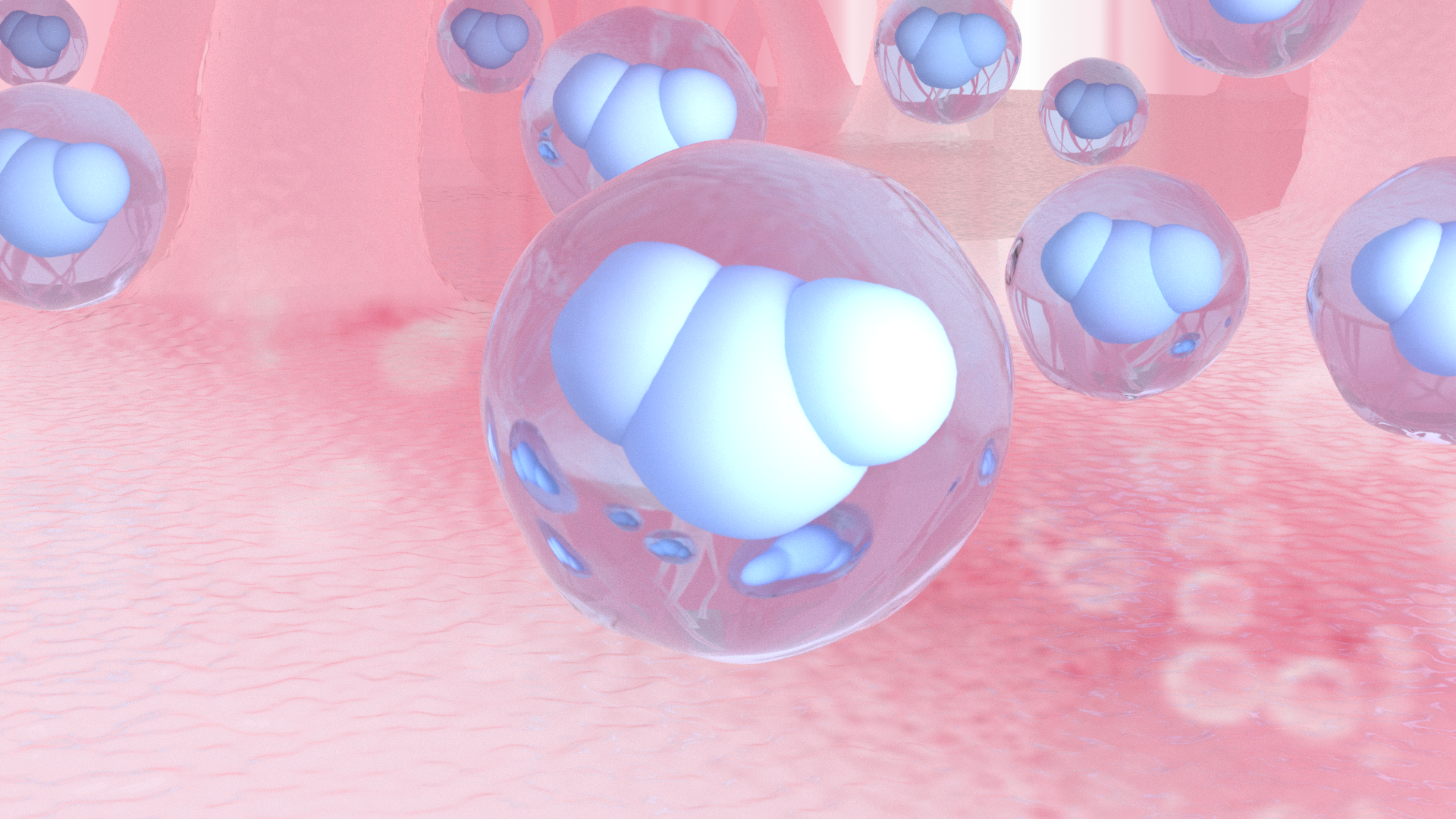 Skincare - Cellula acqua in 3D - Emmebistudio.com